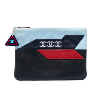 Pre-Loved Chanel Medium Lambskin Airlines O Case Clutch